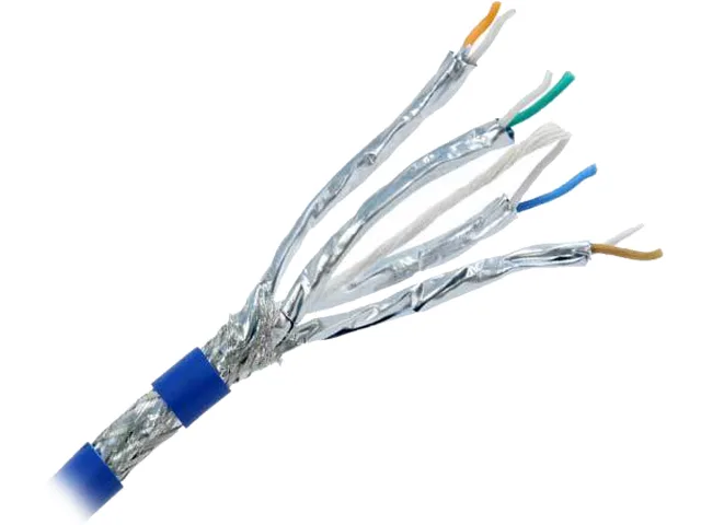 Nippon Labs Nippon Labs 80C8SS-7006RB Cat8.1 network ethernet cable 500 ft blue S/FTP 23AWG CMR — product photo