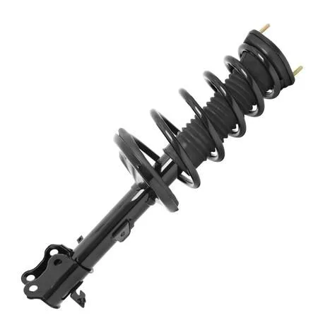 Unity rear left complete strut assembly, silver metal coil spring and housing