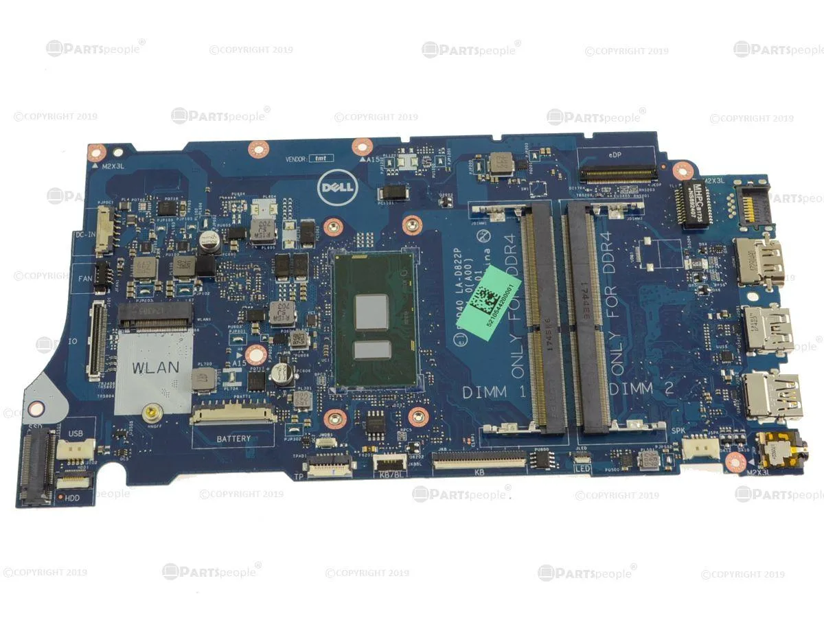 DELL DELL Vostro 15 5568 Intel Motherboard Core i3-6006U 2.0GHz Y7Y9H — product photo