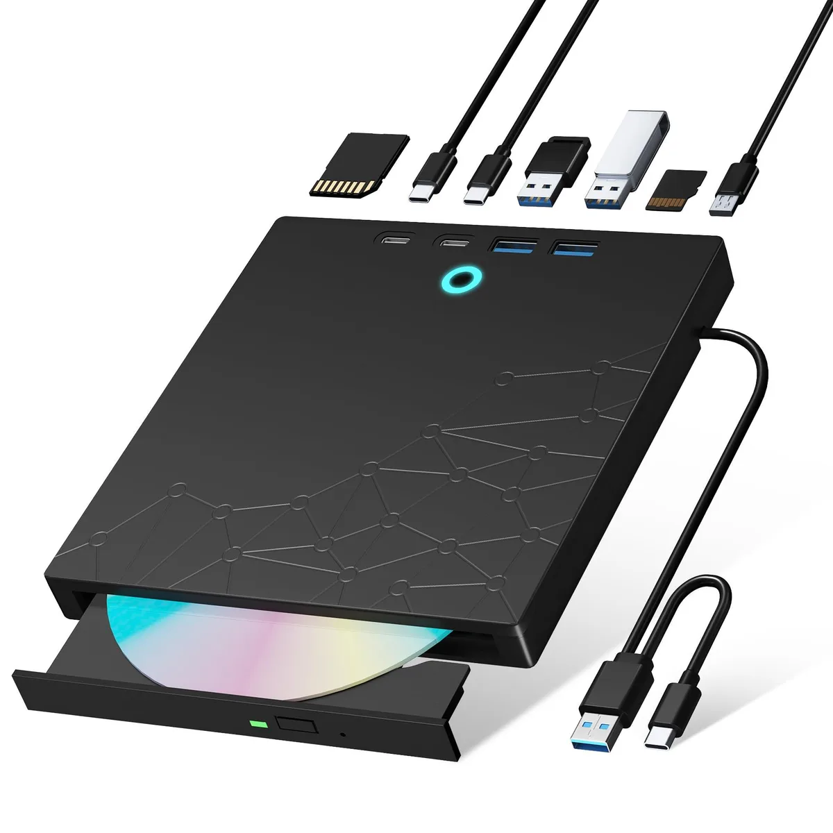 LG D-PTKL-XD041 8-in-1 DVD burner USB 3.0 Black — product photo