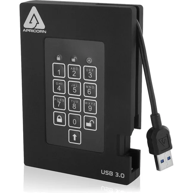Apricorn Apricorn A25-3PL256-2000F 2000F portable hard drive — product photo
