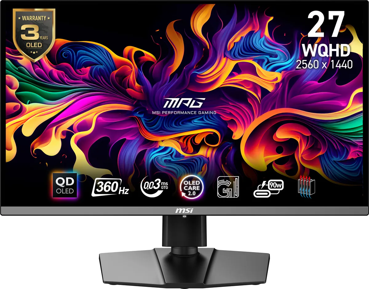 MSI MSI MPG 271QRX QD-OLED 27" gaming monitor — product photo