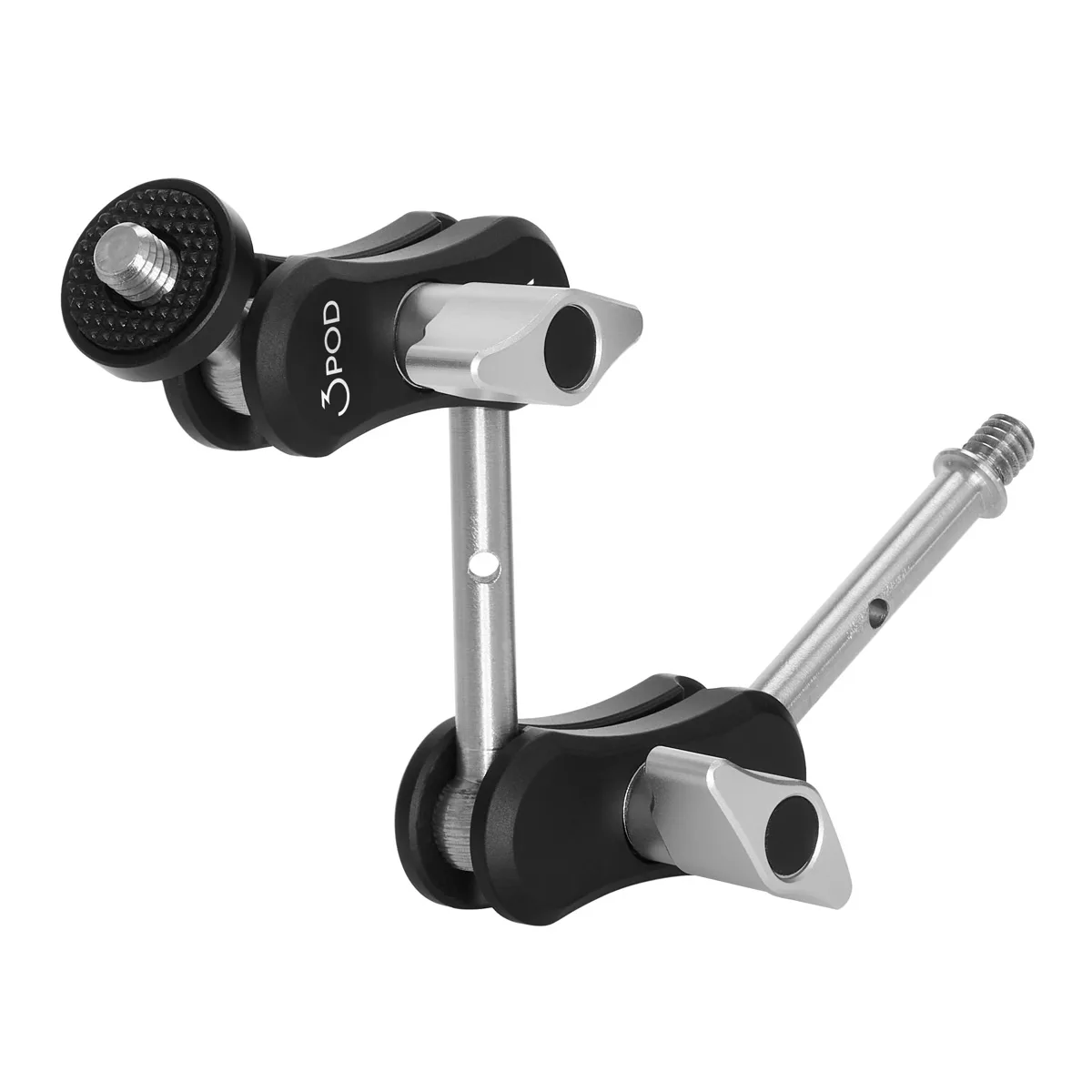 3Pod 3Pod Adjustable Articulating Magic Arm Double 1/4"x20 Threads Black/Silver — product photo