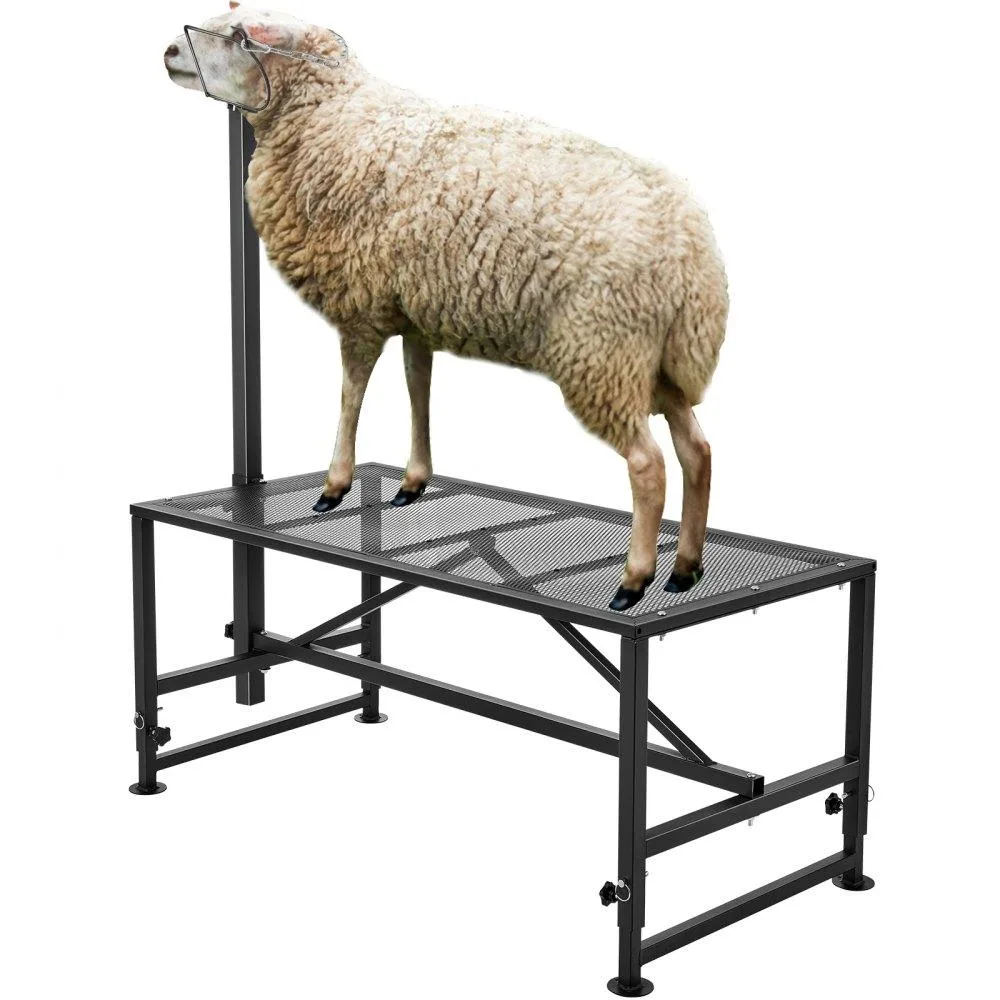 VEVOR VEVOR Goat &amp; Sheep Stand 51x23in 21-33in Height 500lbs Black — product photo