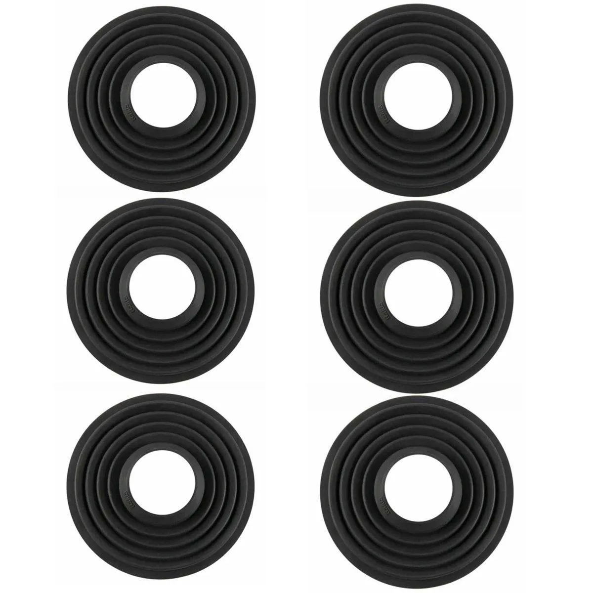 Haida Haida 3-Pack Silicone Lens Hood 50-70mm Black W/ 70-90mm — product photo