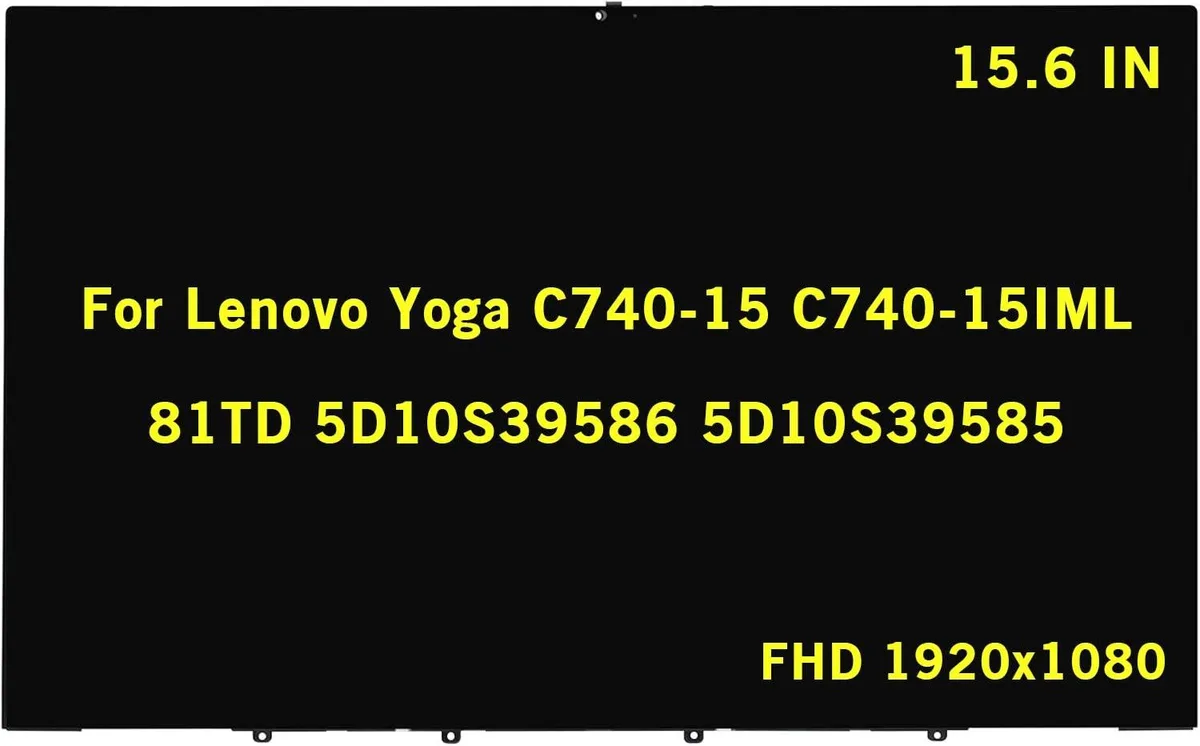 GBOLE GBOLE 15.6" FHD IPS Touch Screen Assembly for Lenovo Yoga C740-15 81TD — product photo