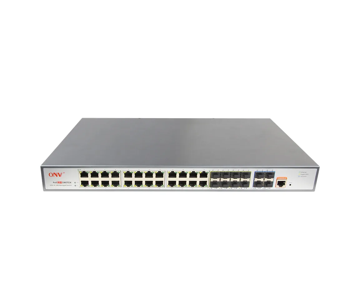 ESCAM Technology Co., Ltd ESCAM Technology Co., Ltd ONV-POE36036PFM 36-port network switch 24 PoE RJ45 8 SFP 4 SFP+ — product photo