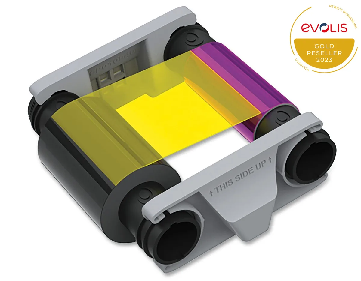 Evolis Evolis CBGR0100C Color Ribbon YMCKO 100 Prints Badgy 100 200 — product photo