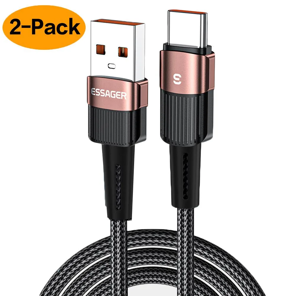 ESTONE ESTONE Essager XCA7A USB-A to USB-C Cable 100W 7A 1m Brown — product photo