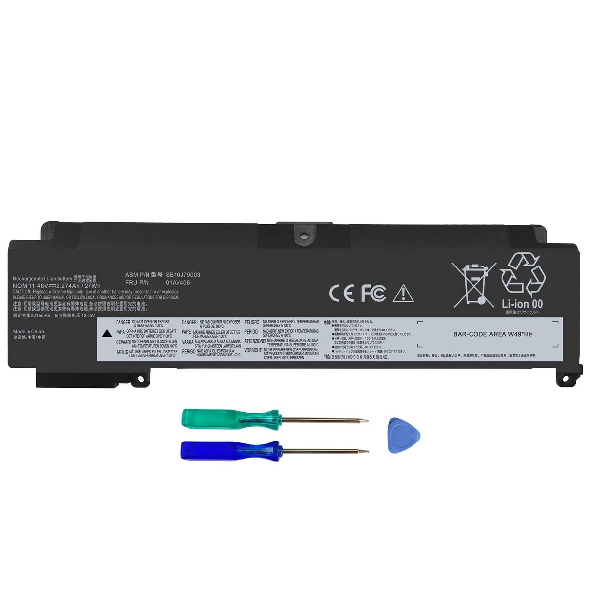 No Sew No Sew 01AV406 laptop battery 27Wh 11.46V 3-cell — product photo