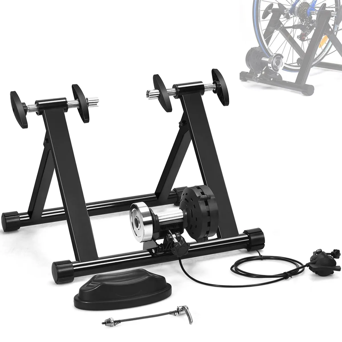 NShi NShi SP37140 Bike Trainer Stand 26-28" 220 lbs 8-Level Magnetic Resistance — product photo