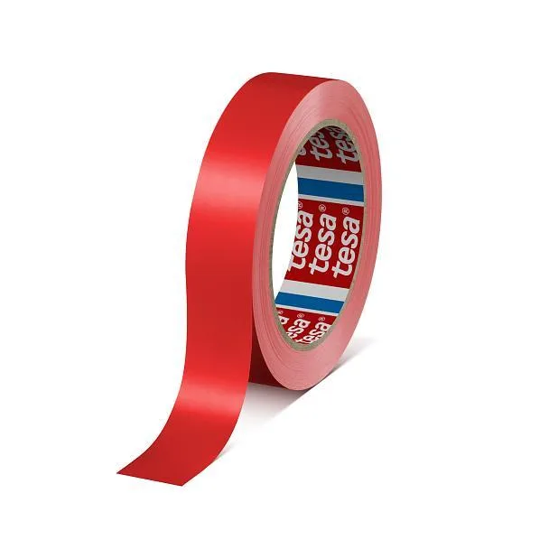 Tesa Tesa 60404 PVC Packaging Tape Red 1/2 in x 72 yds — product photo