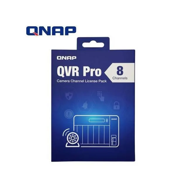 Qnap Qnap LIC-SW-QVRPRO-8CH QVR Pro 8 Channel License — product photo