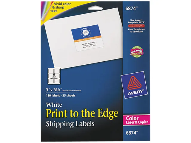 Avery Avery 6874 Shipping Labels 3" x 3-3/4" 150 Labels — product photo