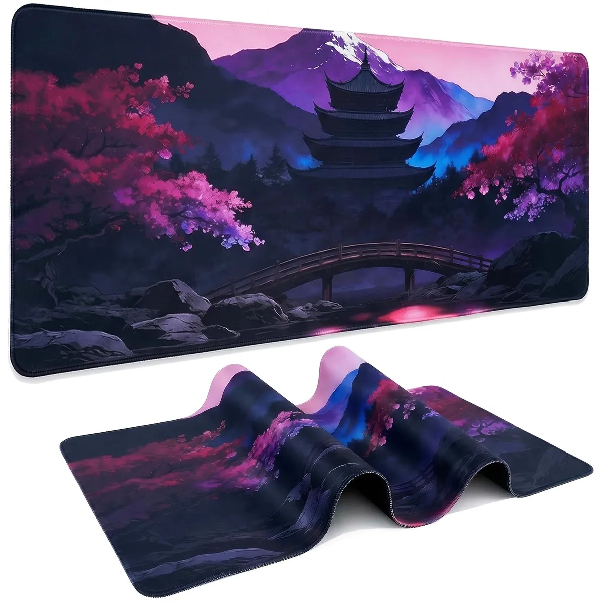  CLRBEATTY Extended Mouse Pad 31.5 x 11.8 Inch Purple Landscape — product photo