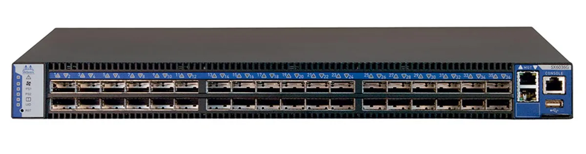 Mellanox Technologies Mellanox SX6036 36-Port 56Gb/s FDR InfiniBand Switch 2x PSU — product photo