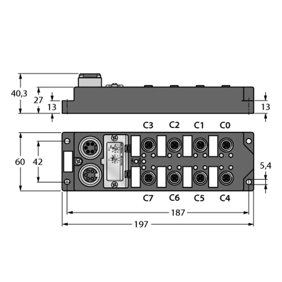Turck Turck FDNL-N1600-T 6603672 16-input DeviceNet I/O module electrician tool — product photo