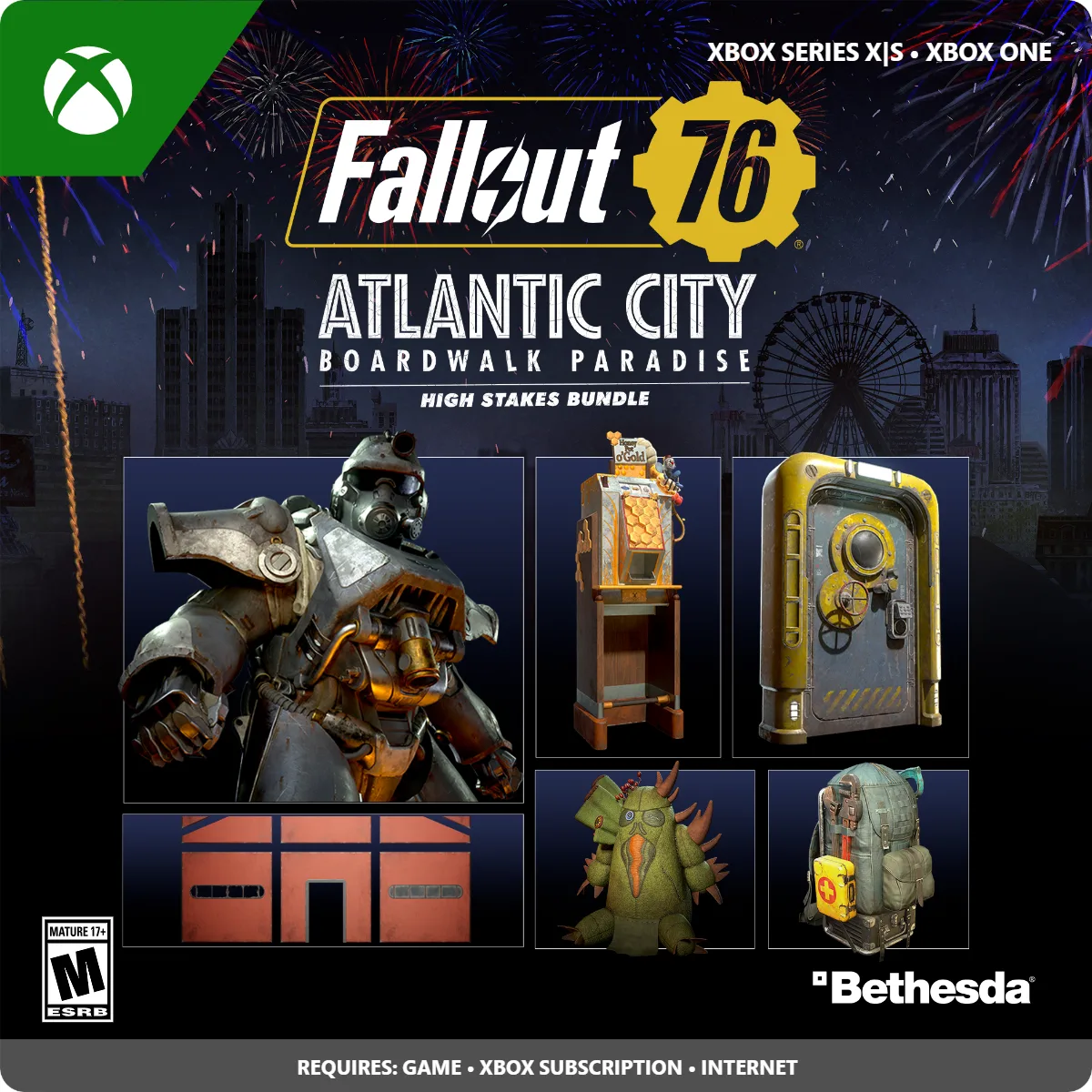 Bethesda Softworks Bethesda Softworks 7CN-00137 Fallout 76 Atlantic City High Stakes Bundle downloadable game — product photo