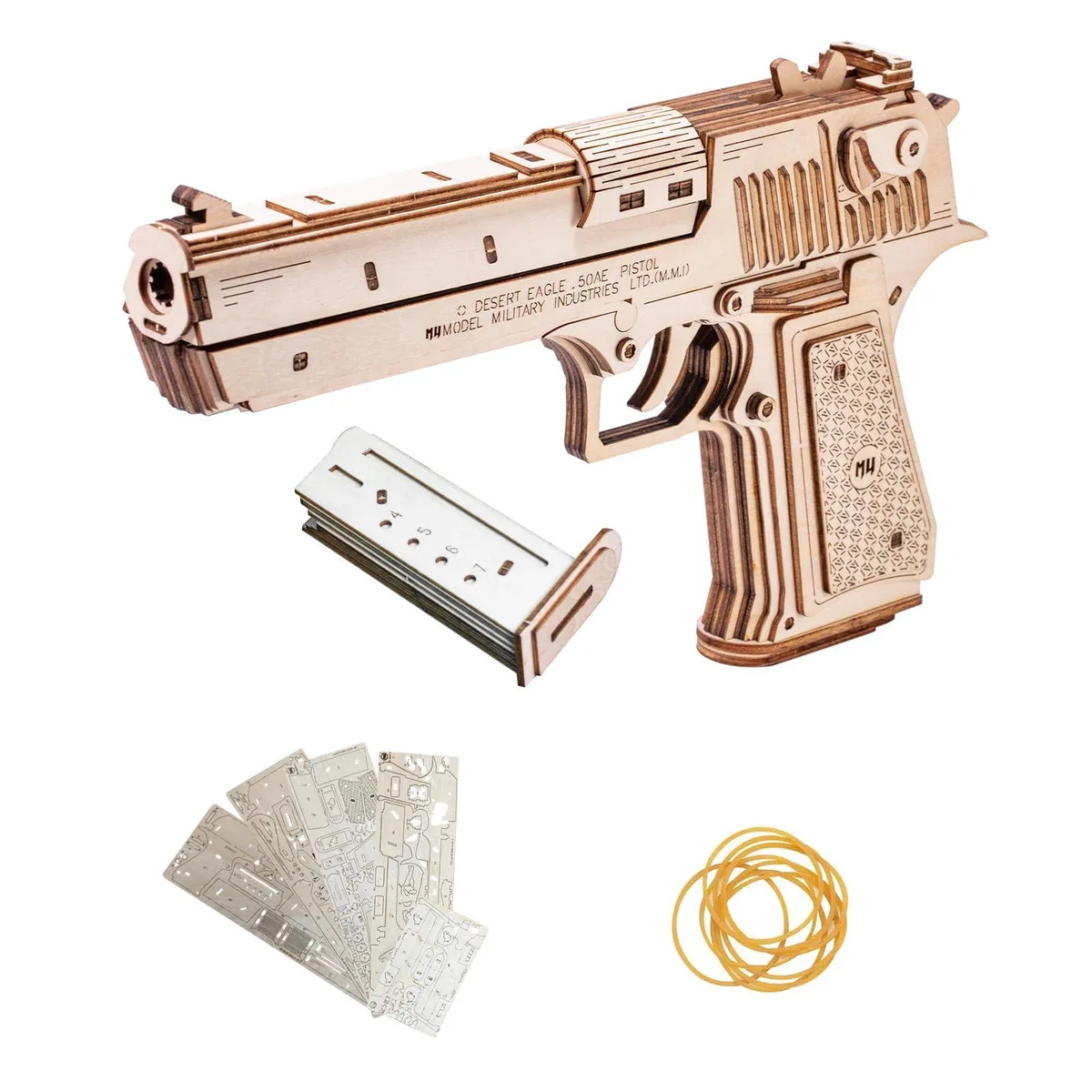  MU Innovation 3D Wooden Puzzle Desert Eagle 6.3x1.97x10.63 in — product photo