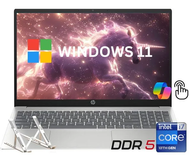 HP HP 15.6" Touch Laptop i7-1355U 16GB DDR5 2TB SSD Silver — product photo