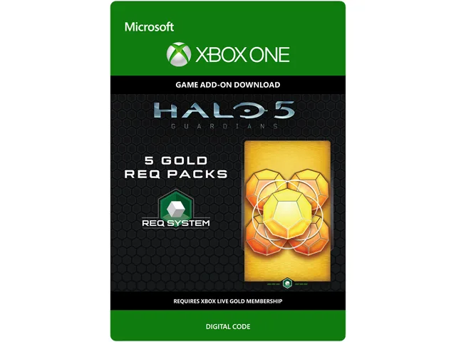Microsoft Microsoft 7LM-00002 Halo 5: Guardians 5 Gold REQ Packs downloadable game — product photo