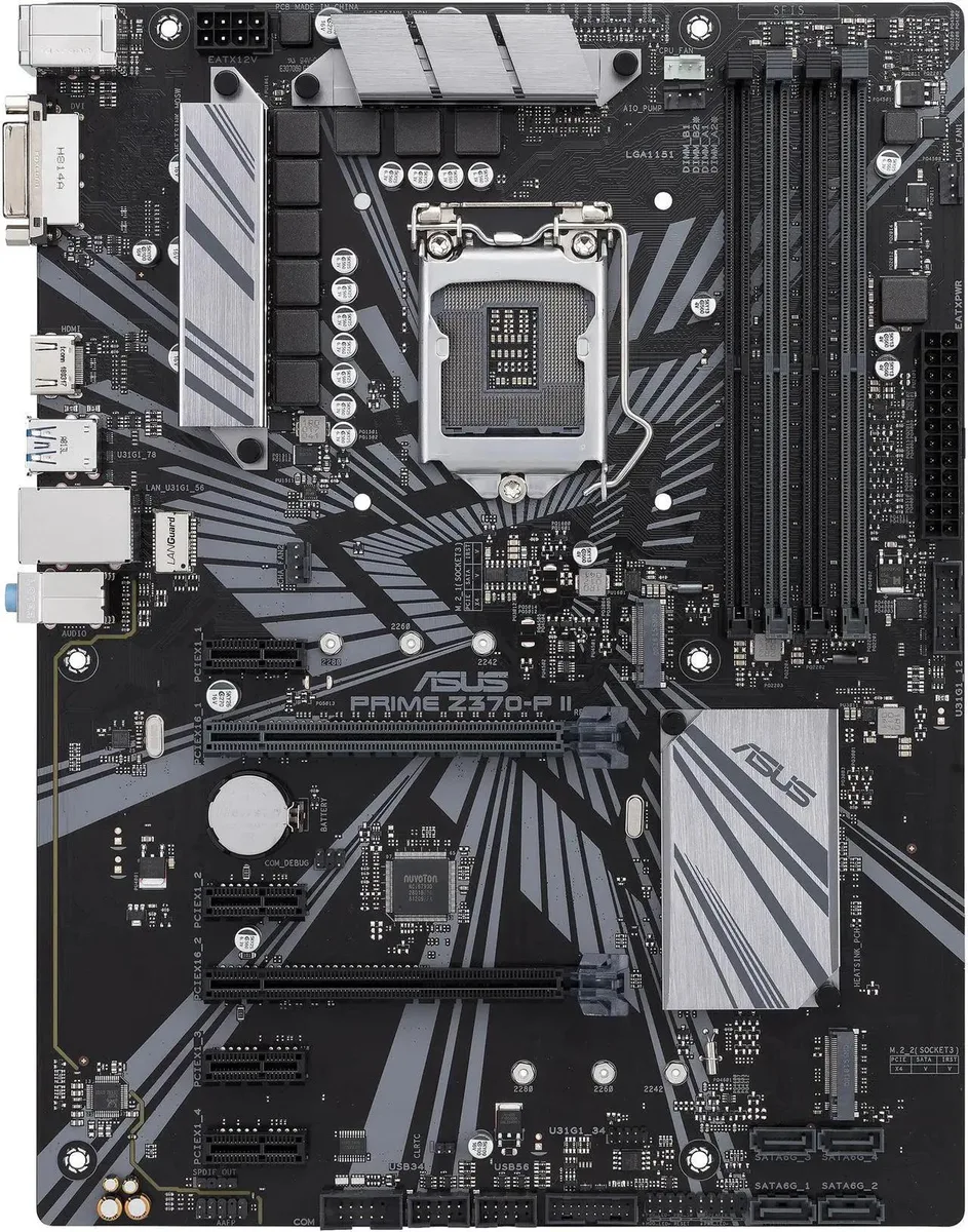 ASUS ASUS PRIME Z370-P II Intel motherboard 64GB DDR4 LGA 1151 — product photo