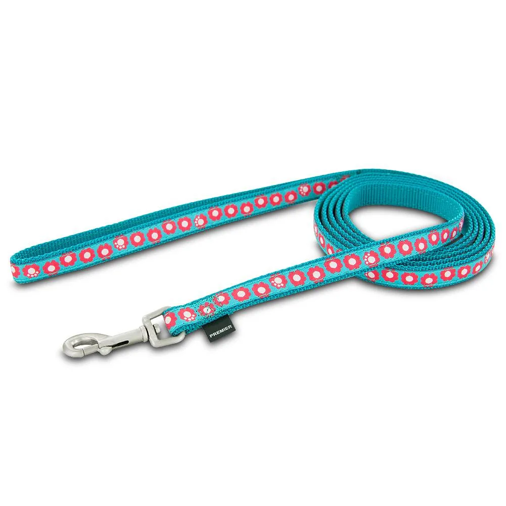 PetSafe PetSafe Fido Finery Leash Teal My Heart 6' x 1/2 — product photo