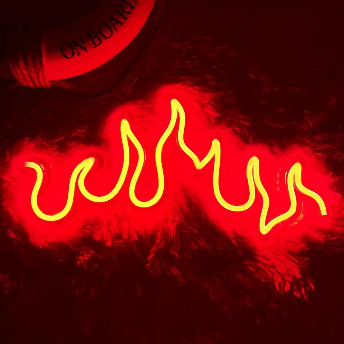 VVKOWSG VVKOWSG Volleyball LED Neon Sign Flame 40x26 cm — product photo