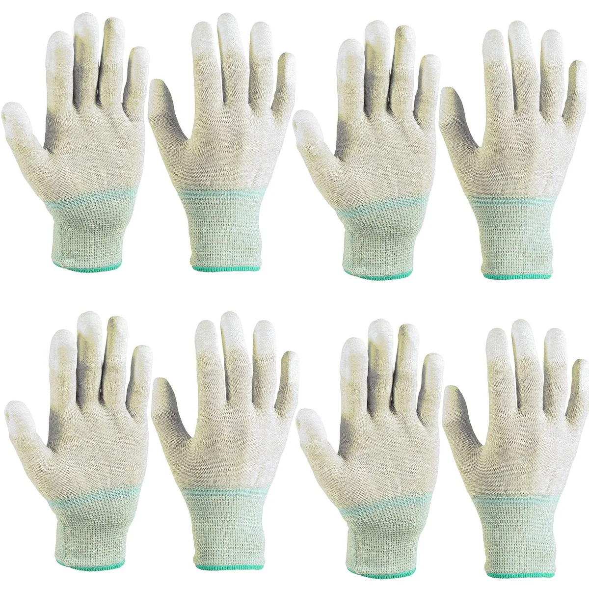 Geyoga Geyoga-KJGF-565 ESD gloves large white 4 pairs — product photo