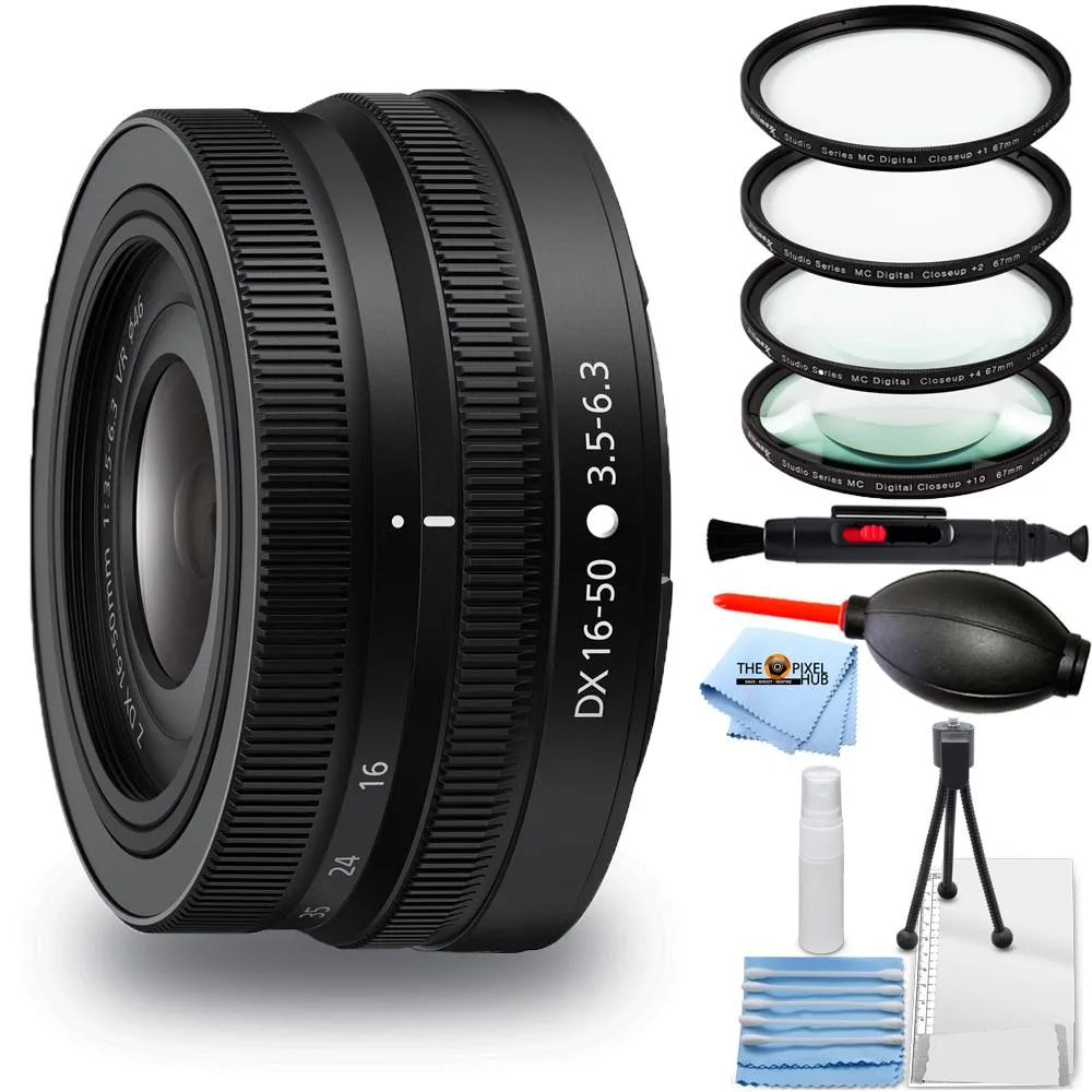 Nikon Global Nikon NIKKOR Z DX 16-50mm f/3.5-6.3 VR Lens 20084 UV Filter Bundle camera lens — product photo
