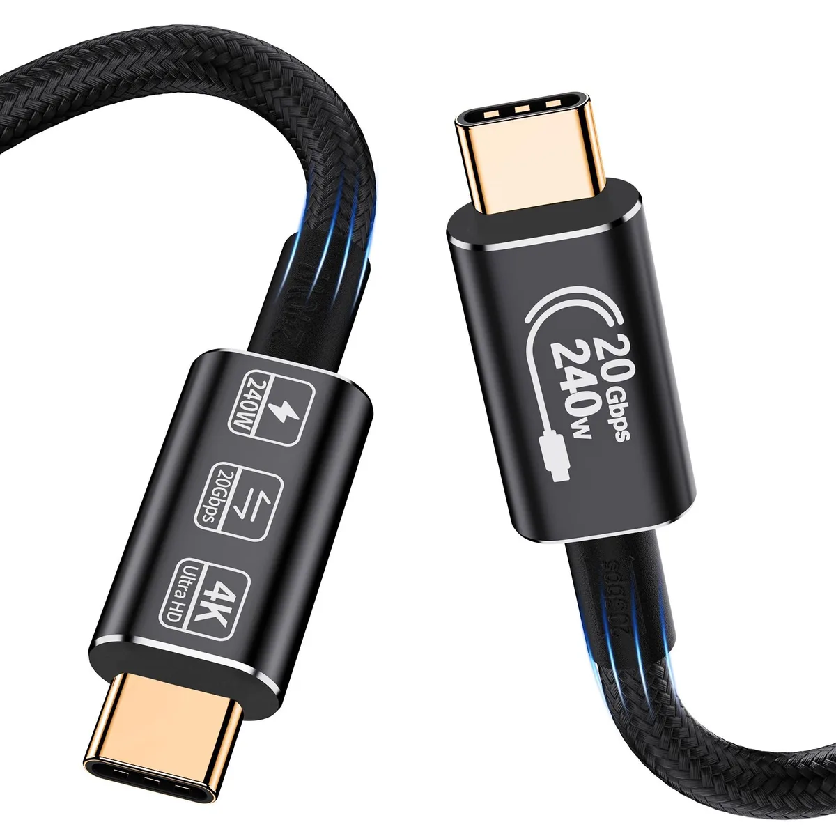 Vszerda Vszerda USB C to USB C Cable 1.65ft 20Gbps 240W — product photo