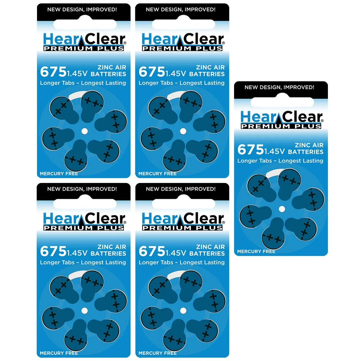 HearClear Battery HearClear Battery Size 675 Zinc Air 1.45V Blue Tab 30 Pack — product photo