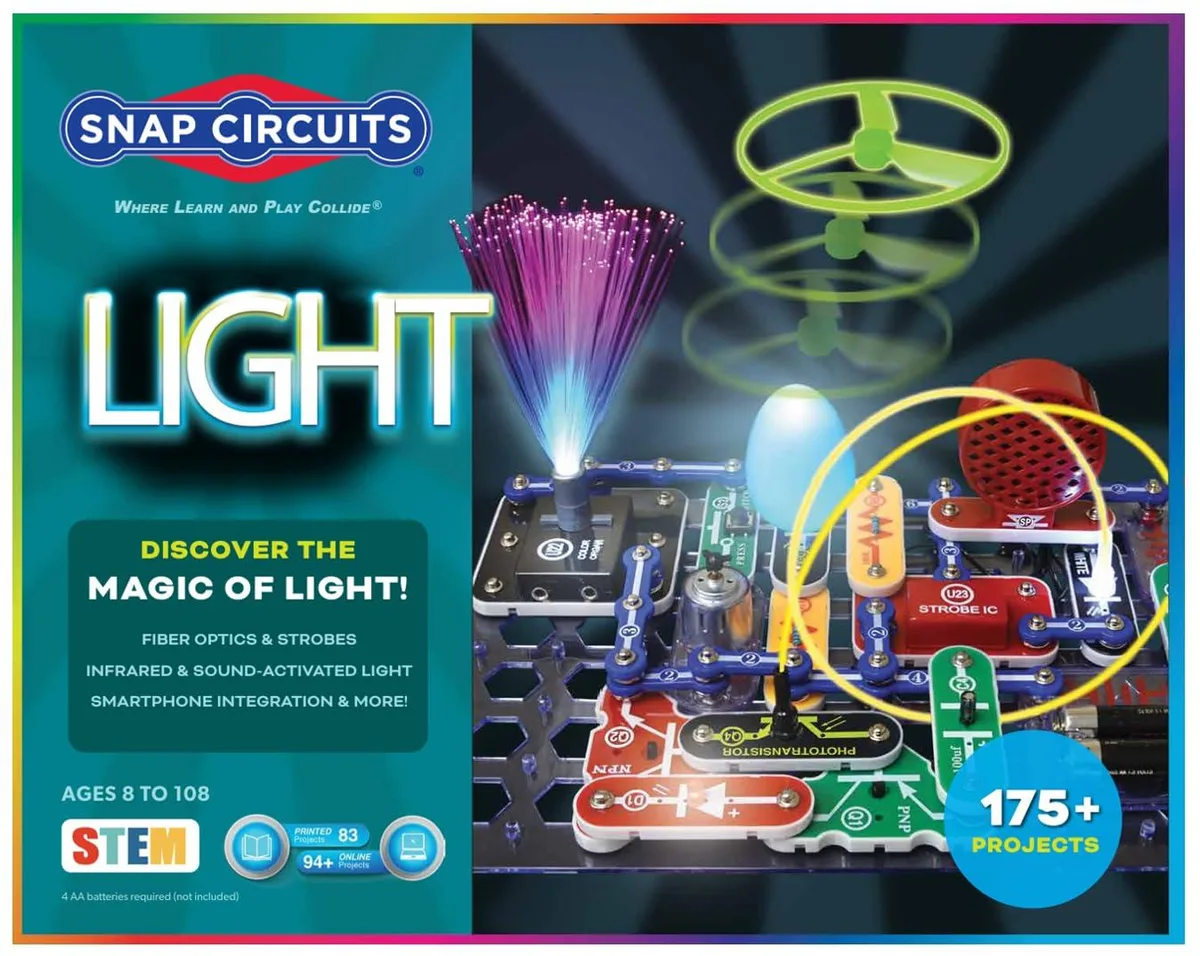  GENERIC Snap Circuits LIGHT SCL-175 55 Parts 175 Projects — product photo