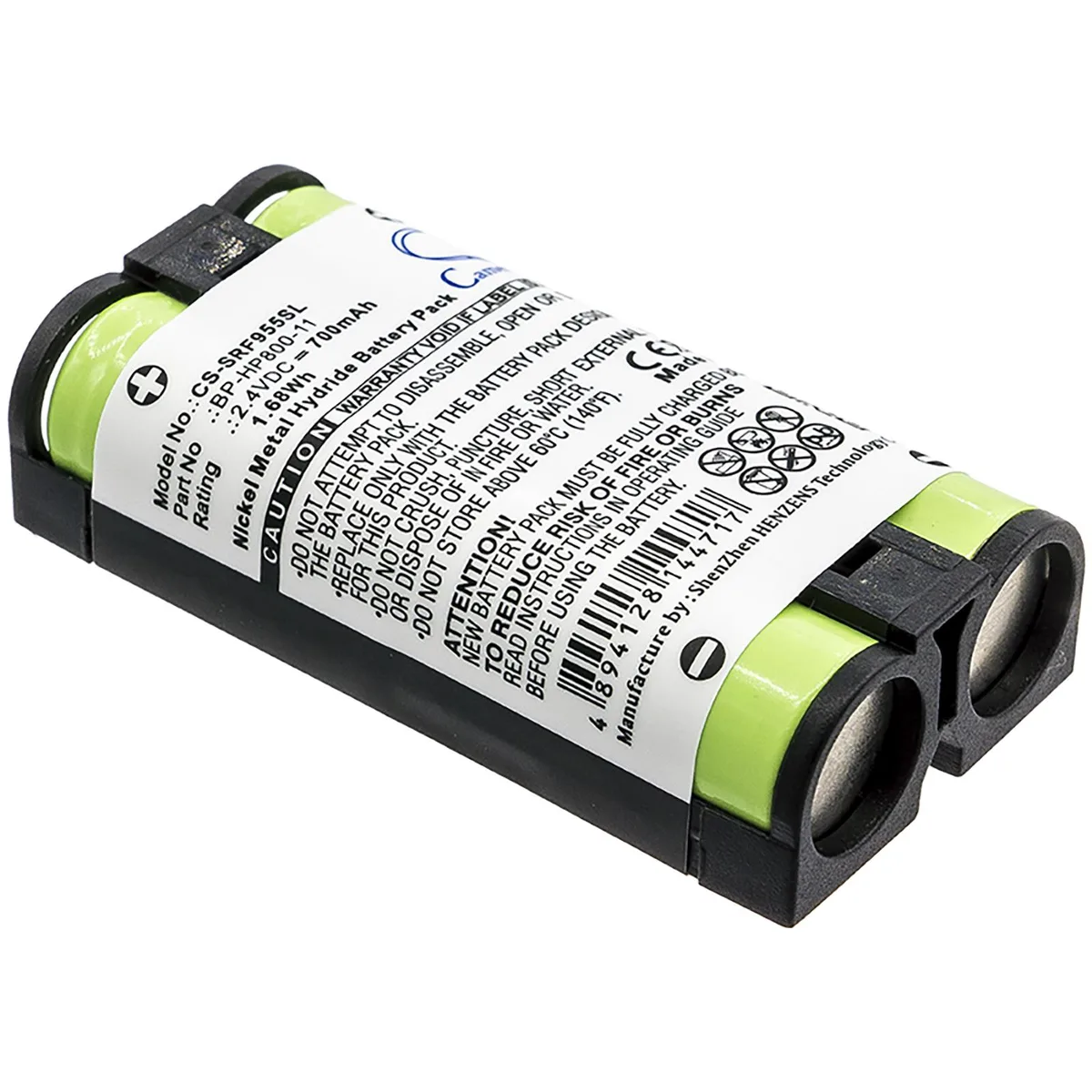 Cameron &amp; Co Cameron &amp; Co DS-CS-SRF955SL HeadPhone Battery 2.4V 700mAh Black — product photo