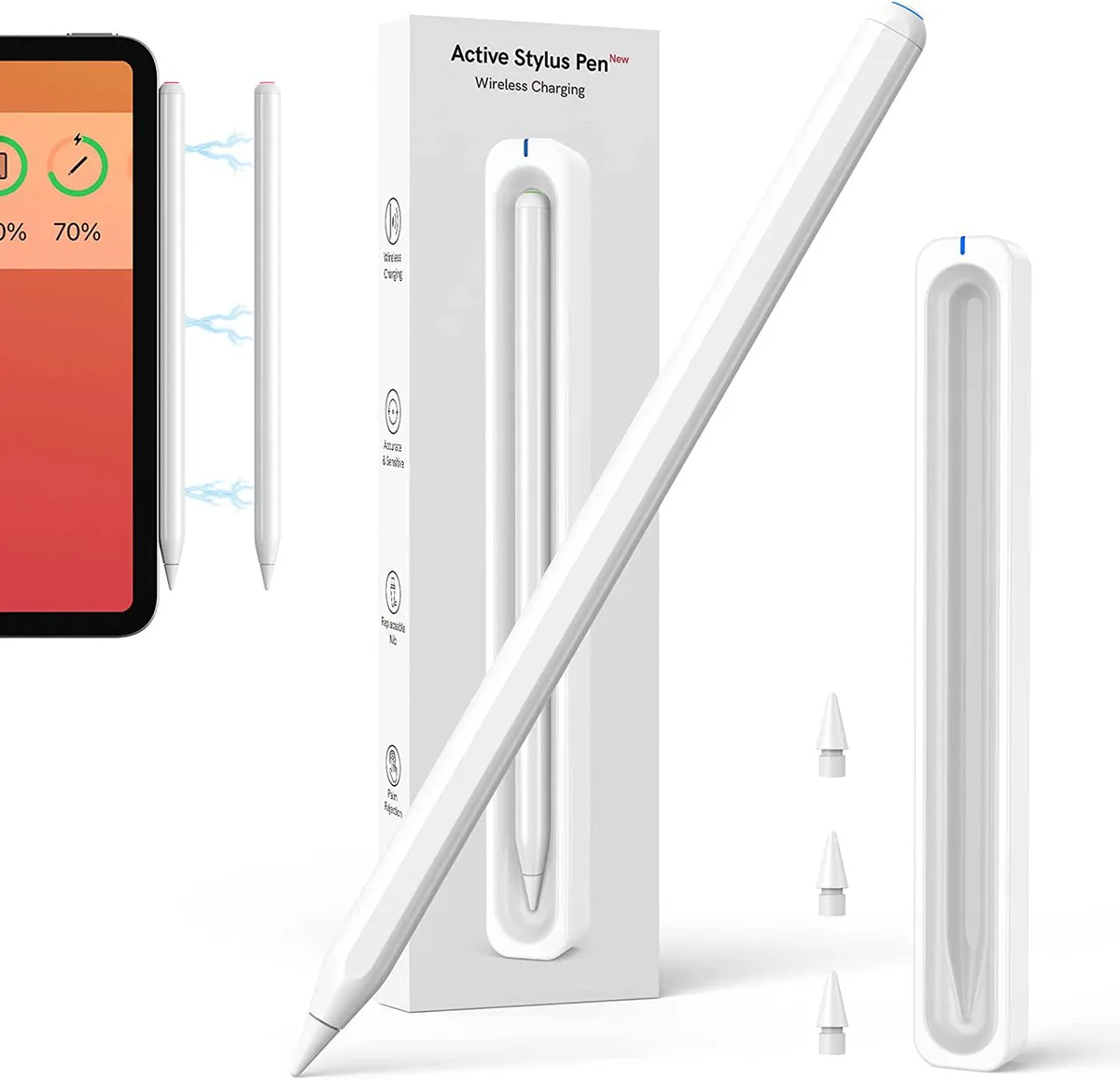 Werleo Werleo Stylus White 1.2mm nibs Wireless Charging — product photo