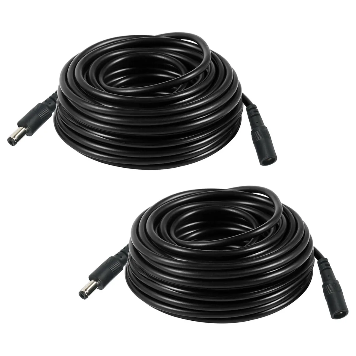  Tugermoola 2PCS 16FT 12V DC Power Extension Cord 5.5mm x 2.1mm — product photo