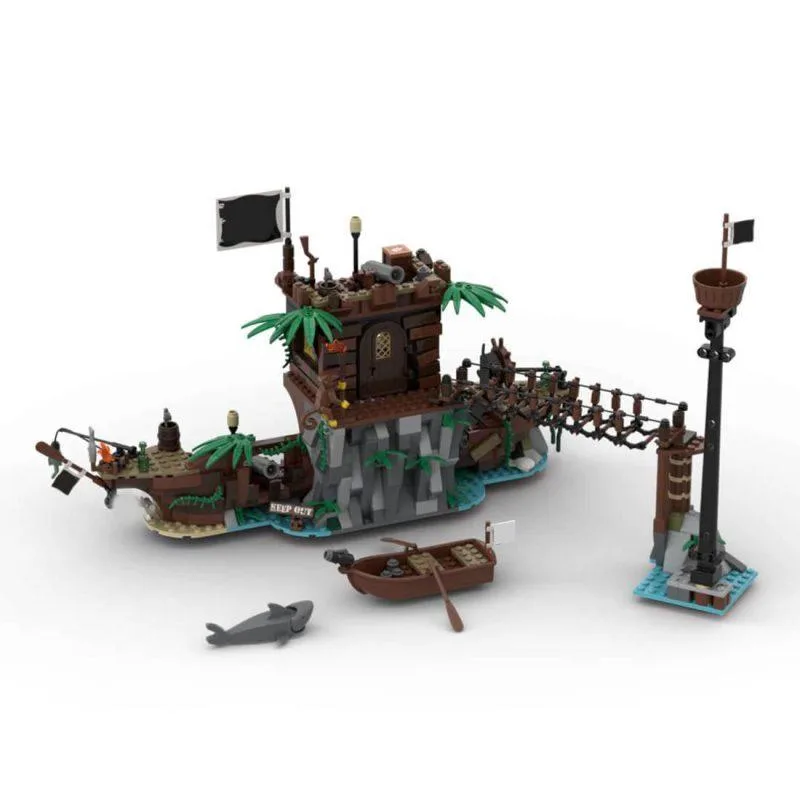 ZITIANYOUBUILD ZITIANYOUBUILD MOC-141945 Medieval Pirate Bay 895 Parts — product photo