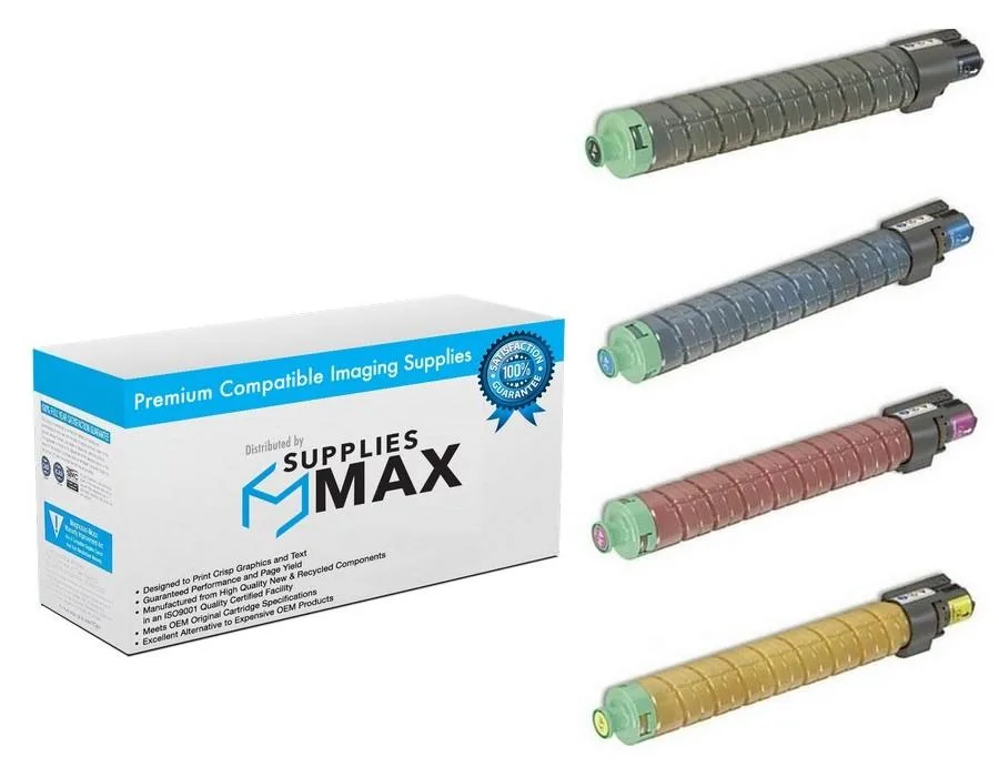 SuppliesMax SuppliesMax Savin 84159MP Toner Cartridge Combo Pack (BK/C/M/Y) — product photo