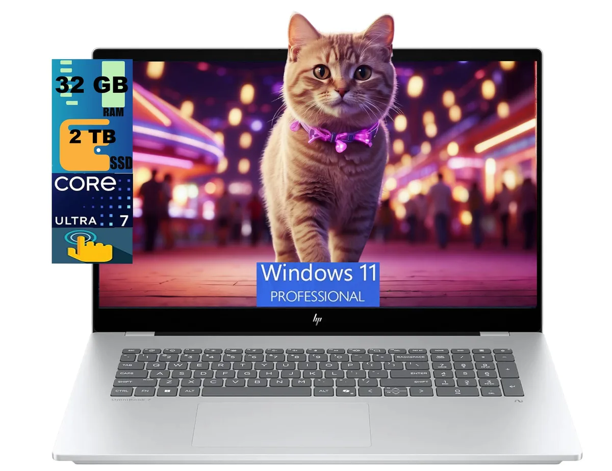 HP HP OmniBook 7 17.3 laptop Intel Core Ultra 7 258V 32GB DDR5 2TB — product photo