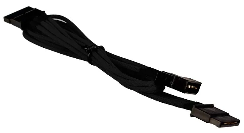 BattleBorn BattleBorn CB-M2SATA-BlackB 4-pin Molex to 2 x SATA data adapter 30cm — product photo