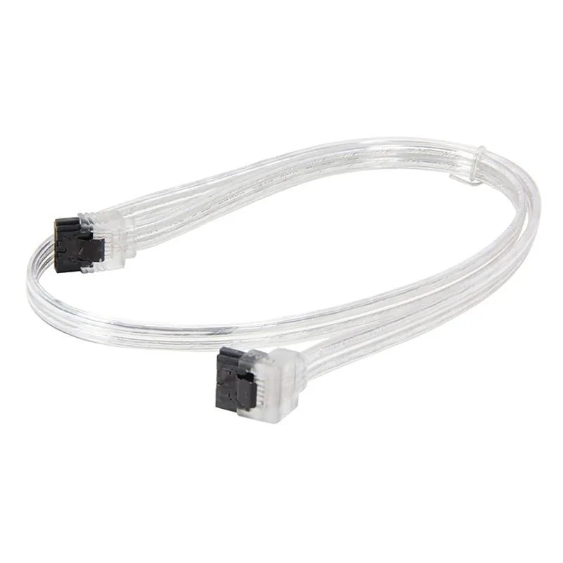 EN-Labs EN-Labs SATA III cable 90° to 180° 24" silver — product photo