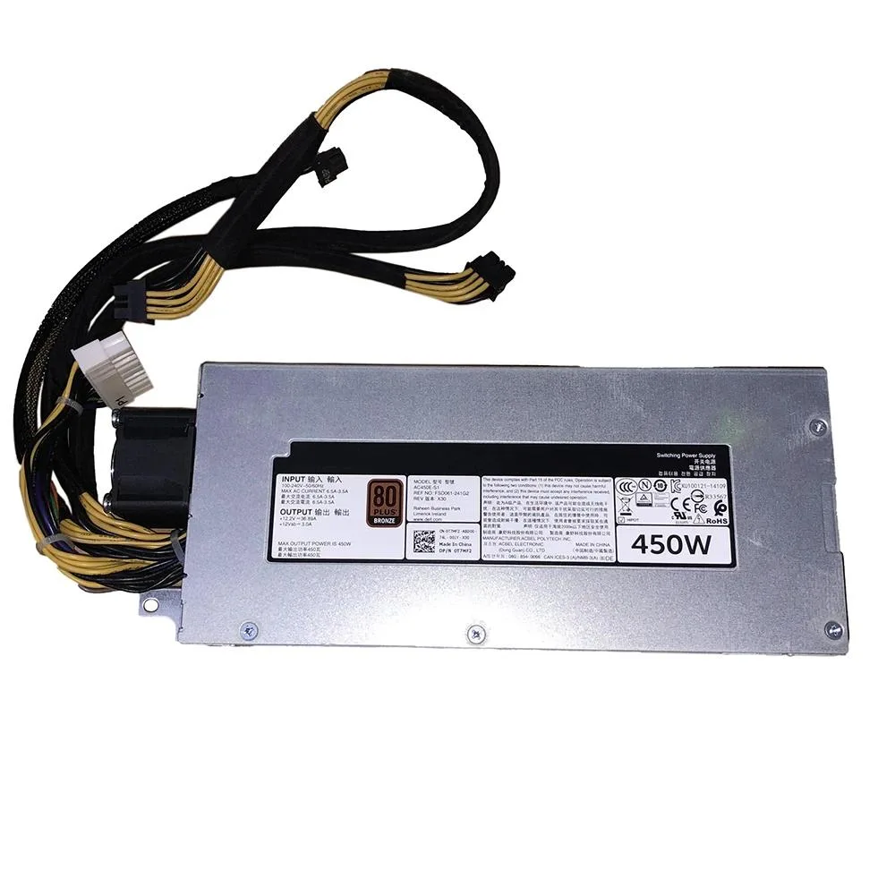 KHACHIMO KHACHIMO 450W ATX power supply R430 R440 T430 R530 FSD061-241G2 AC450E-S1 AC450E-S0 0T7MF2 40GDF H3DKF — product photo