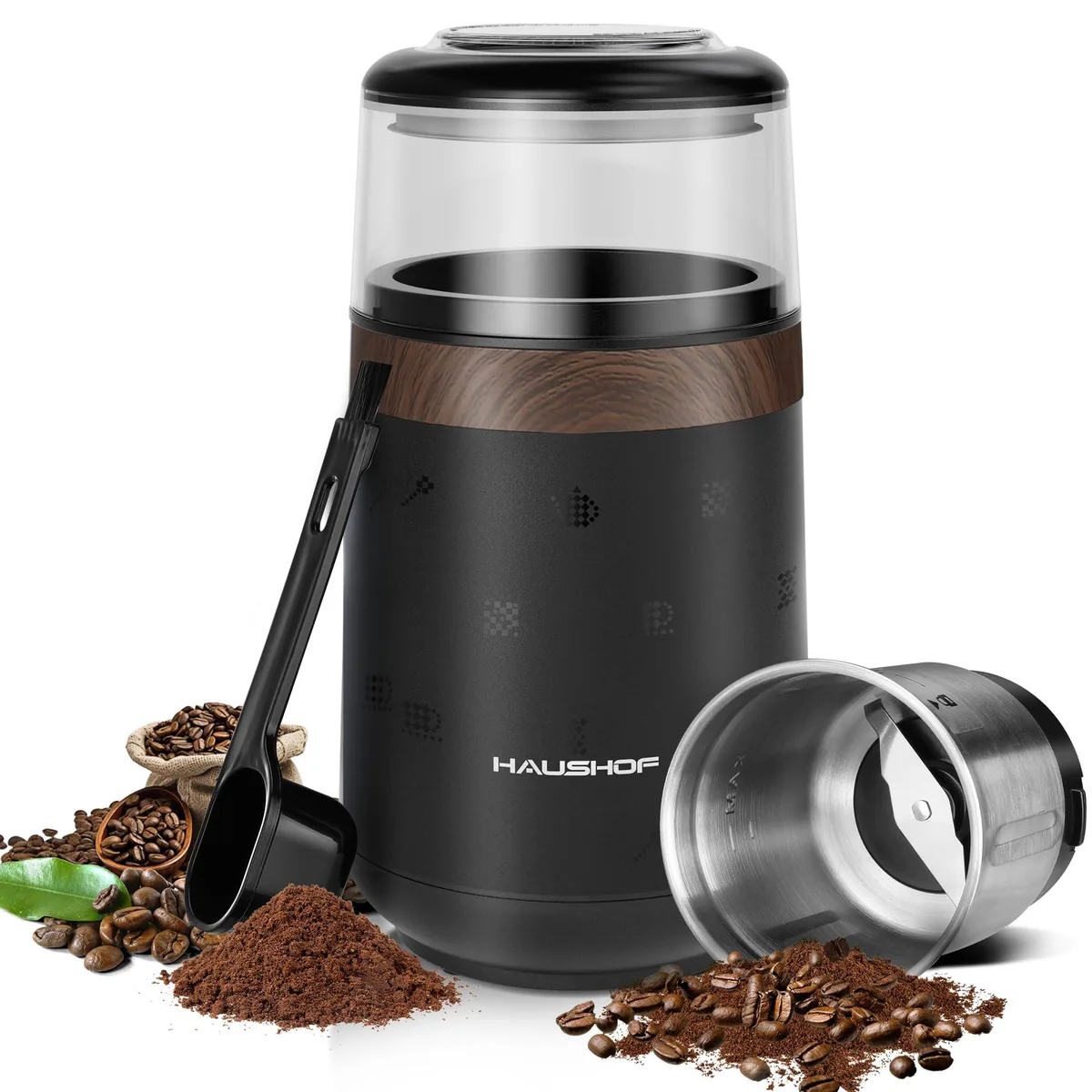Breville Blade Coffee Grinder 11-Cup Silver 63dB 25000rpm — product photo