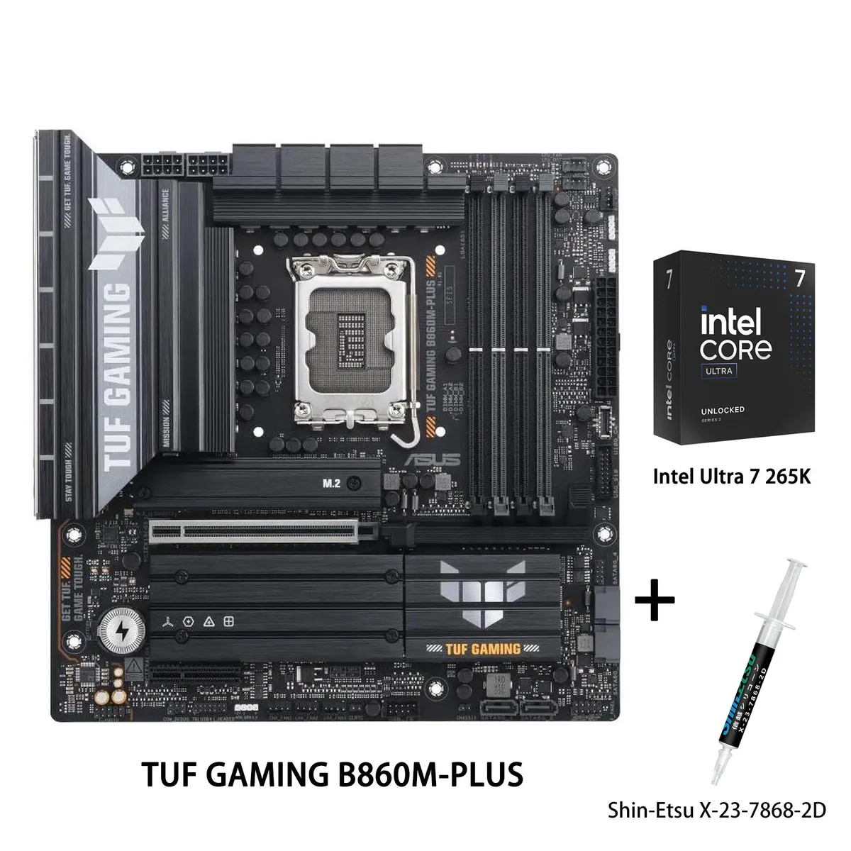 ASUS ASUS TUF GAMING B860M-PLUS Intel Ultra 7 265K Combo Intel motherboard — product photo