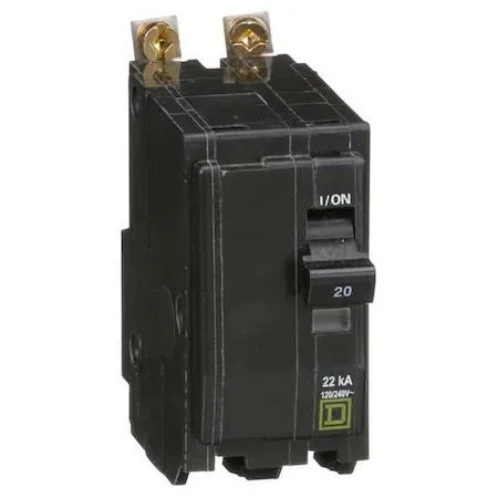 SQUARE D SQUARE D QOB220VH 20A 2 Pole 120/240V Circuit Breaker — product photo