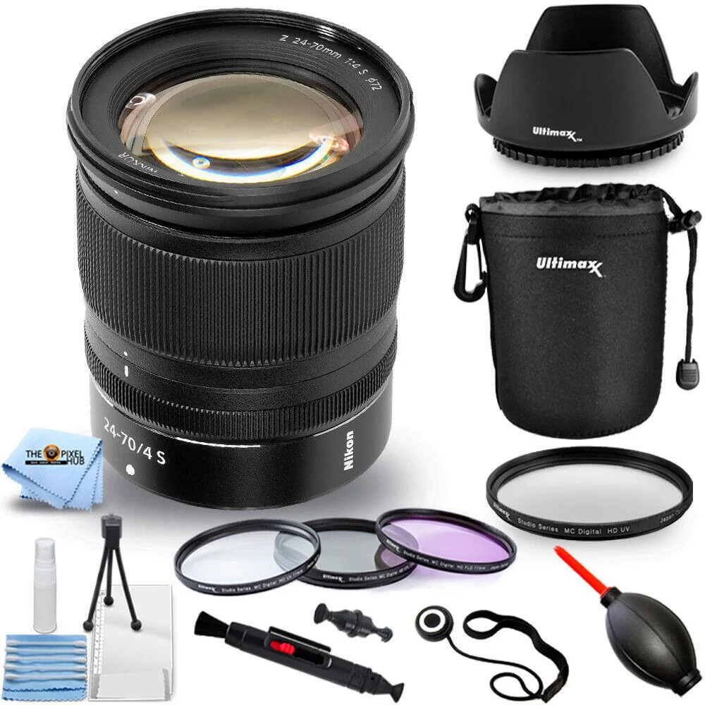 Nikon Global Nikon NIKKOR Z 24-70mm f/4 S Lens 20072 with Filter Kit and Accessories — product photo
