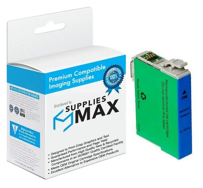SuppliesMax SuppliesMax T079220 Cyan Remanufactured Inkjet Cartridge — product photo
