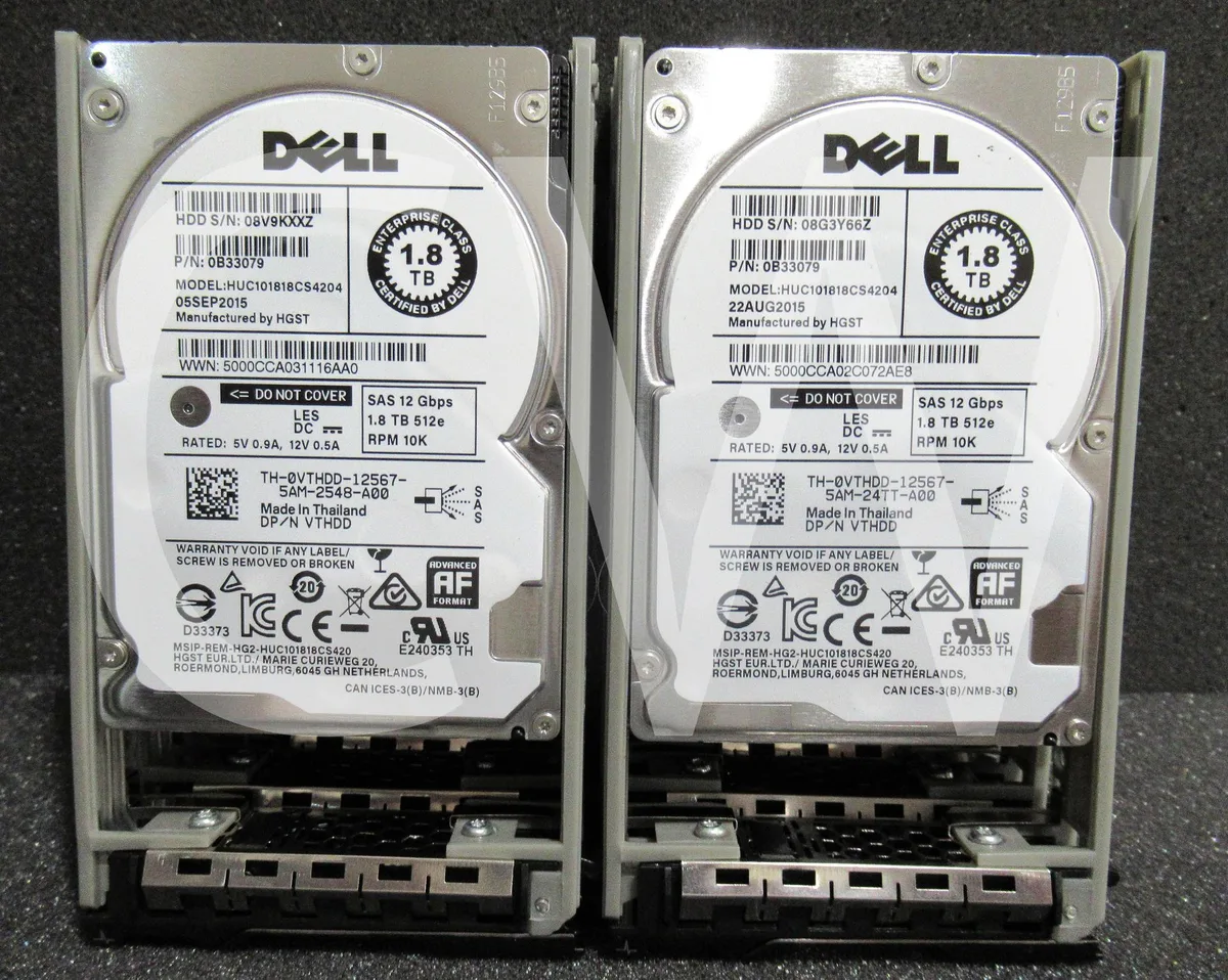 DELL DELL HUC101818CS4204 1.8TB 10000RPM 12Gbps 2.5" SAS internal hard drive — product photo