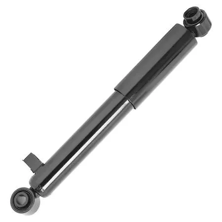 Unity rear shock absorber silver metal cylinder with mounting hardware