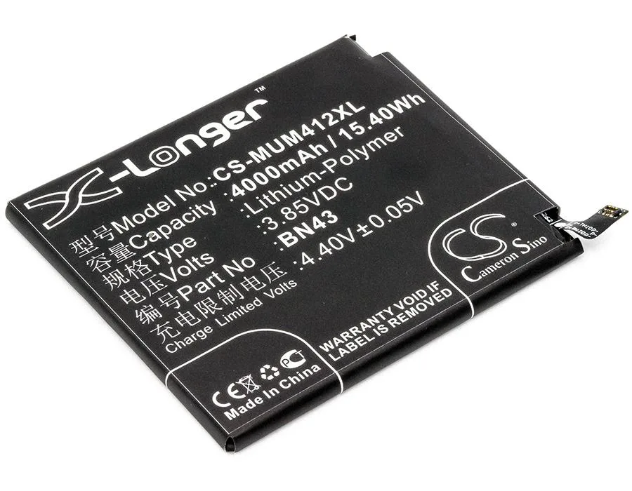 Cameron &amp; Co Cameron &amp; Co DS-CS-MUM412XL cell phone battery 4000mAh 3.85V — product photo